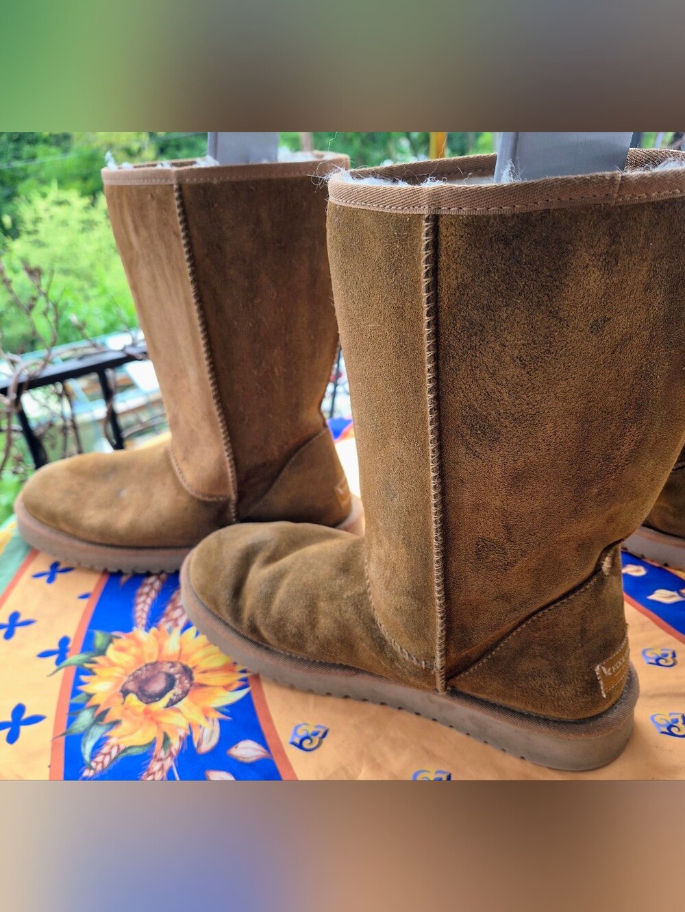 KOOLABURA by UGG π€ TALL BOOT π€ Chestnut Suede, Sheep/Sherpa Lining π«Ά US 10 - Picture 4 of 11